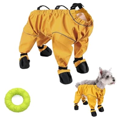 Manteau anti-saleté pour chien avec pieds, veste anti-saleté pour chien avec bottes, bottes extérieures antidérapantes et imperméables pour chien et protections de pattes, leggings, chaussures,