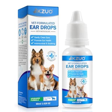 Gouttes auriculaires pour animaux de compagnie pour chiens et chats, formule naturelle de levure – Soin d'hygiène des oreilles pour animaux de compagnie. Nettoyage doux, favorise la santé des oreilles