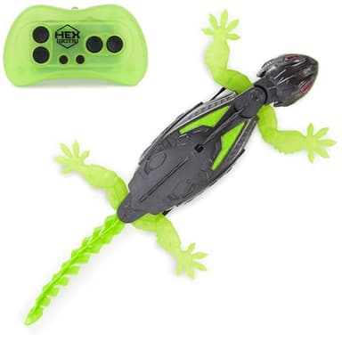 HEX BOTS – Gecko grimpeur, robot télécommandé rechargeable pour enfants, grimpe sur les murs – jouets et jeux de farce, jouets robots télécommandés pour garçons et filles à partir de 4 ans