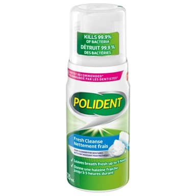 Polident Fresh Cleanse Mousse nettoyante pour prothèses dentaires 125 ml