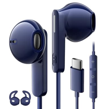 Casque USB C pour Samsung Galaxy S25 S24 S23 Ultra S22 A56 A55 A54 A35 A16 Écouteurs USB C avec micro écouteurs filaires USB Type C pour iPhone 16 15 Pro Max Plus iPad Pro Air 5 Mini 6 Pixel 9 8