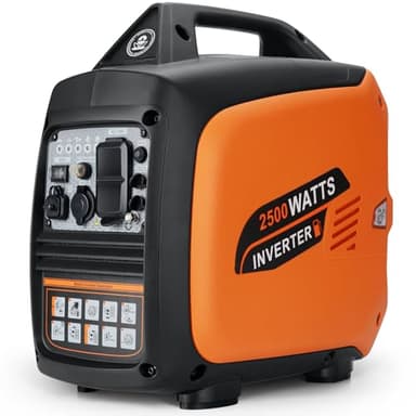 Oxseryn Générateur onduleur portable de 2500 W, alimenté au gaz, capteur de CO, générateur silencieux pour le camping en plein air et une utilisation à la maison, secours d'urgence, 18 kg, conforme à