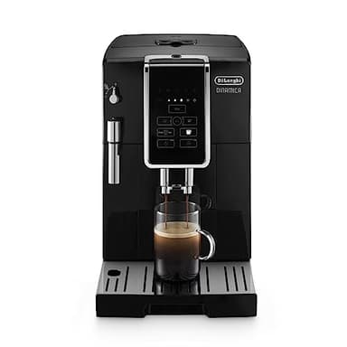 De'Longhi Dinamica ECAM35020B Machine à café et à expresso entièrement automatique, moulin à café glacé + solution de détartrage, brosse de nettoyage et plateau à glaçons en forme de haricots, noir