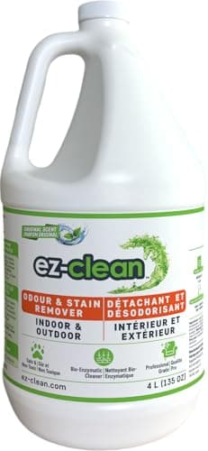 ez-clean Éliminateur d'odeurs avancé – Enzyme bio hautement concentrée – Éliminateur d'odeurs d'animaux de compagnie pour chiens, chats et petits animaux – Utilisation en intérieur et en extérieur