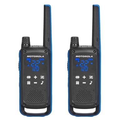 Motorola Solutions Talkabout T802 Lot de 2 radios bidirectionnelles, noir/bleu