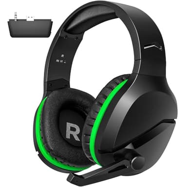 Casque de jeu sans fil pour Xbox Series X |S, Xbox One, PS5, PC, Mac, Nintendo Switch, casque de jeu Bluetooth avec microphone antibruit, batterie 50H, faible latence