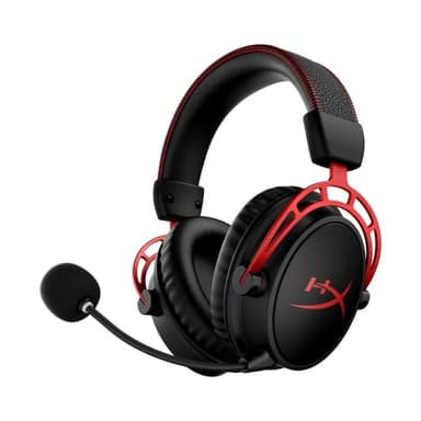 HyperX Cloud Alpha Wireless – Casque de jeu pour PC, autonomie de la batterie de 300 heures, casque DTS : X Spatial Audio, mousse à mémoire de forme, pilotes à double chambre, microphone antibruit,
