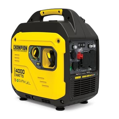 Champion Power Equipment Générateur onduleur portable à double carburant 4000 W avec technologie silencieuse et bouclier CO