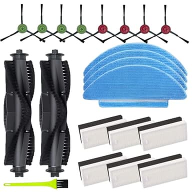 Kit de pièces de rechange pour Tikom L9000, pour Tikom L9000 Pro, pour Tikom L8000, L8000 Pro, pour Laresar L6 Nex pour Lubluelu SL60D SL68, brosse, brosse latérale, filtre, balai serpillère