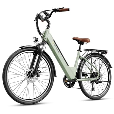 Heybike Cityscape 2.0 Vélo électrique pour adultes avec moteur de 1000 W, batterie amovible de 468 Wh et jusqu'à 80 km et 24 km/h, vélo de banlieue électrique certifié UL de 66 cm avec 7 vitesses et