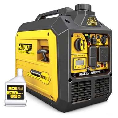 Aceup Energy Générateur onduleur portable de 4000 W, générateur à gaz silencieux pour la maison, adapté aux camping-cars, conforme à l'EPA