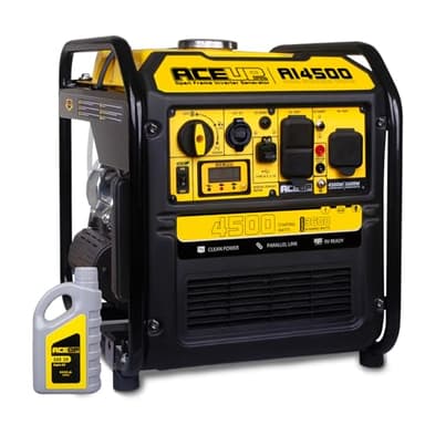 Aceup Energy Générateur inverseur à gaz 4500 W, générateur à cadre ouvert 223 CC compatible RV, conforme à l'EPA