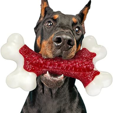 Kseroo Jouets robustes pour chiens, jouets pour mâcheurs agressifs de grande race, jouets à mâcher en nylon indestructible, cadeau de fête d'anniversaire pour les garder occupés