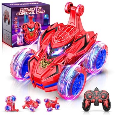 decked Voiture télécommandée pour enfants, jouet de cascade pour garçons âgés de 3 à 9 ans, pour enfants de 4 à 8 ans, cadeaux d'anniversaire pour garçons de 3 à 5 ans