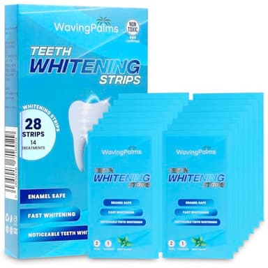 Kit de bandes de blanchiment des dents blanches : bandes de blanchiment dentaire professionnelles – 28 bandes blanchissantes – pour un sourire parfait