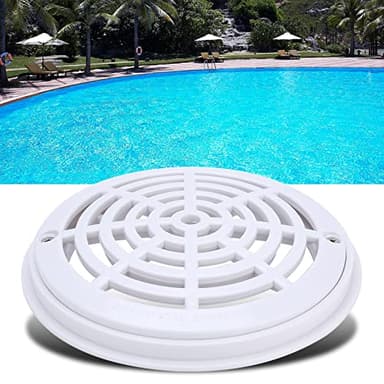 Couvercle de vidange de piscine, dôme de piscine pour piscines hors sol, couvercle de vidange principal rond pour piscines creusées, couvercle inférieur blanc pour raccords de tuyau de rechange pour
