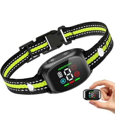 Collier anti-aboiement pour chiens de petite taille de 2,3 à 6,8 kg, moyens et grands, collier anti-aboiement intelligent automatique, étanche IP67, anti-choc