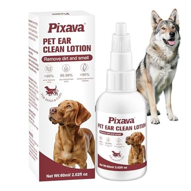 Gouttes de traitement des infections des oreilles de chien, nettoyant pour oreilles de chien pour aider à éliminer les débris et les odeurs pour chats et chiens, apaiser et soulager les démangeaisons