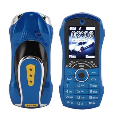 Zopsc Cell Phone for Seniors, Dumb Mobile Phone with Large Keys, Dual SIM, 9 Speed Dial Numbers, Clear Sound, Bluetooth, 1.8 Inch Screen, 2400mAh (Blue)