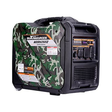 MaXpeedingrods Générateur onduleur 5500 W, alimenté au gaz, démarrage électrique, 120 V 220 V, conforme à l'EPA, générateur de secours domestique pour ouragan, pour maison, cour, garage, menuiserie,
