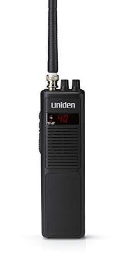 Uniden PRO401HH Professional Series Radio CB portable 40 canaux, puissance de 4 W avec interrupteur de puissance haute/basse, annulation automatique du bruit, clip de ceinture et sangle inclus, 7 x 11