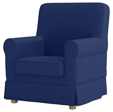 La housse de rechange Ektorp Jennylund est fabriquée sur mesure, compatible avec fauteuil et canapé IKEA Jennylund (bleu)