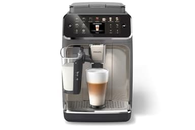 PHILIPS Machine à expresso entièrement automatique série 4400, système de lait LatteGo, broyeur intégré, 12 préréglages de café chaud et glacé, démarrage rapide, SilentBrew, pression de 15 bars
