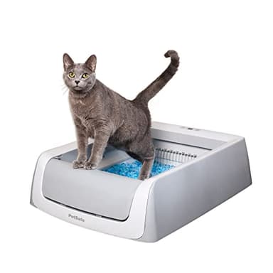 Petsafe ScoopFree Litière automatique autonettoyante pour chat – Comprend des bacs jetables avec litière Crystal – 2ème génération