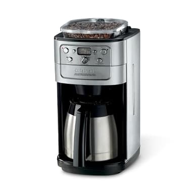 Cuisinart Burr Grind & Brew Cafetière automatique 10 tasses, Carafe thermique, Programmable, Argenté (DGB-950BCCNASC)