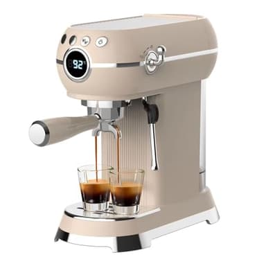 Machine à expresso 20 bars avec mousseur à lait, machine à expresso pour latte et cappuccino, machine à café compacte avec réservoir d'eau amovible