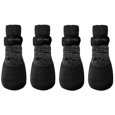 FouFou Dog – 82541 2017 – Chaussettes en caoutchouc trempé, taille S, noir