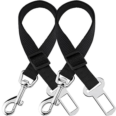 SunGrow Ceintures de sécurité de voiture pour chiens et chats, ceinture réglable en nylon, pour toutes les voitures